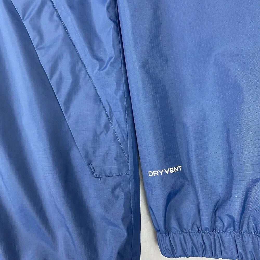 The North Face Antora DryVent Rain Jacket Hooded Blue Black Mens XL Waterproof
